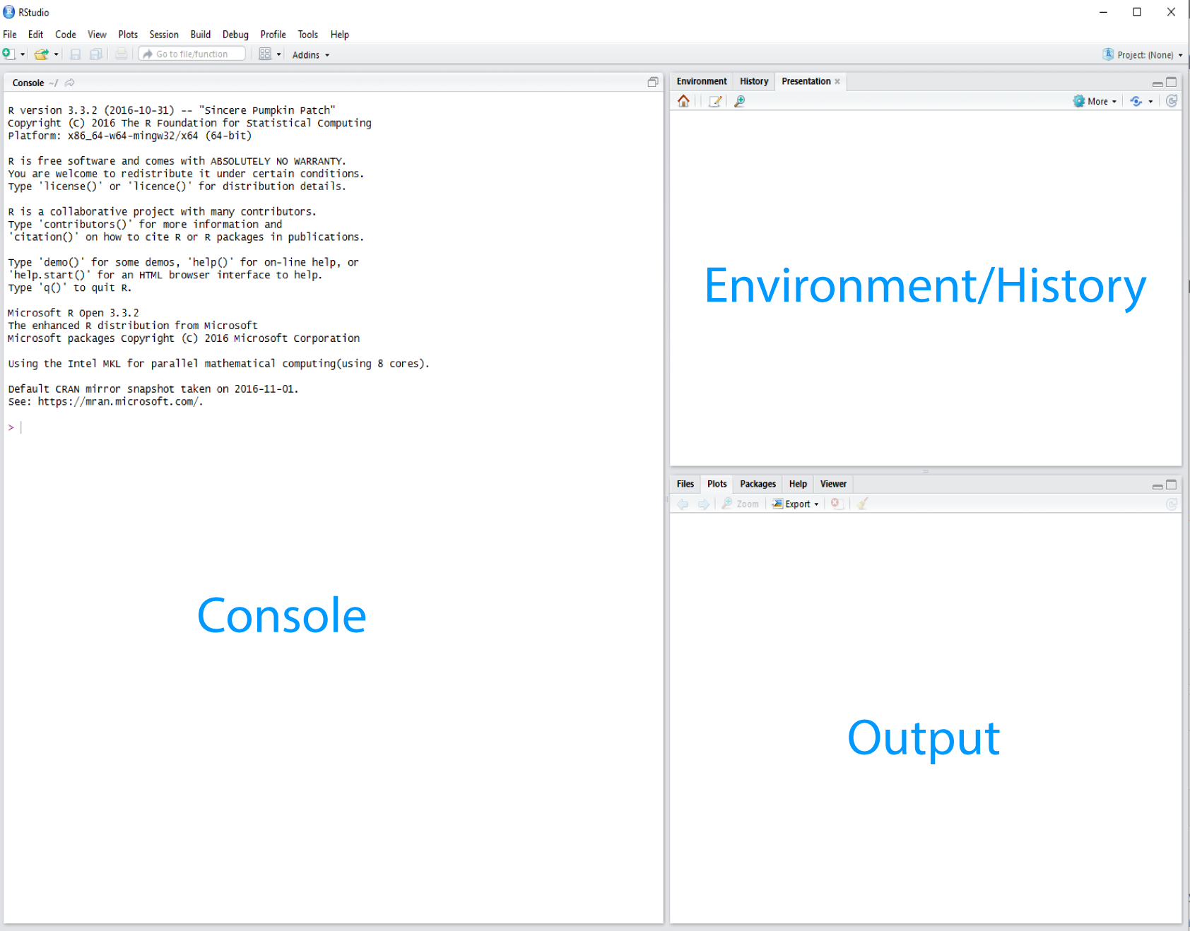 RStudio interface screeshot