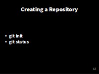 Creating a Repository