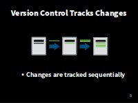 Changes are tracked sequentially