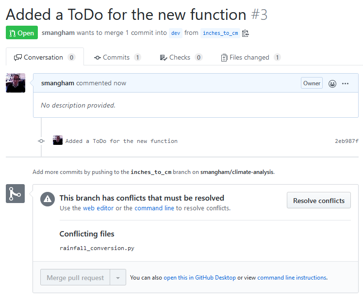 Conflicts Pull Request #3