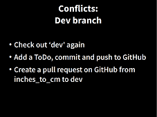 Conflicts - dev branch