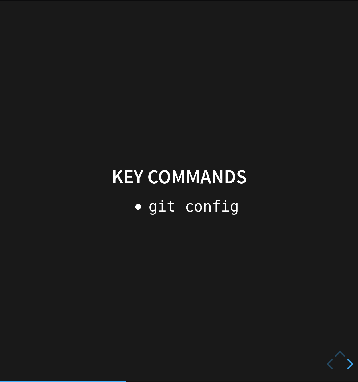 Key commands